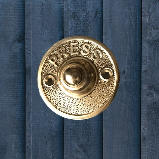 Push Button Round Brass Door Bell 60mm