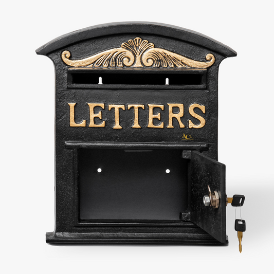 Mailbox Black - Letters