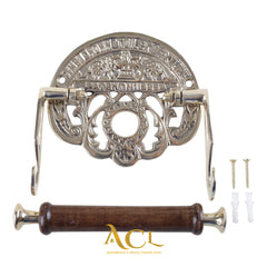 The Crown Fixture Solid Brass Toilet Roll Holder