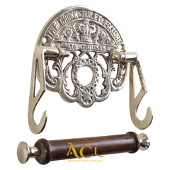 The Crown Fixture Solid Brass Toilet Roll Holder