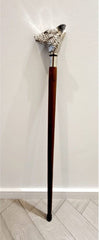 Walking Stick Elegant Wolf Face Handle Brown 93 CM